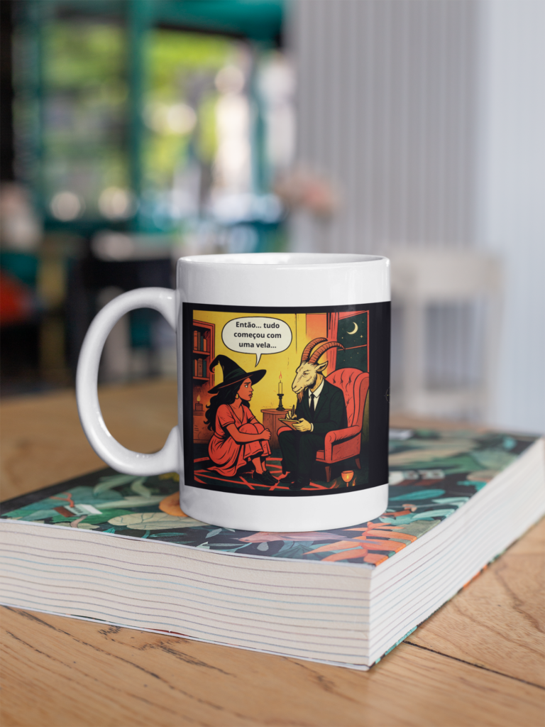 🌙 Caneca Filha da Lua — O Feitiço da Tua Própria Luz