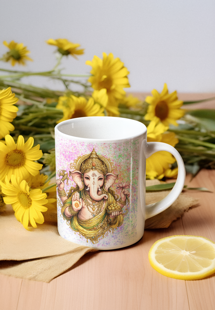 Caneca Om Gan Ganapataye — A Força que Abre Caminhos