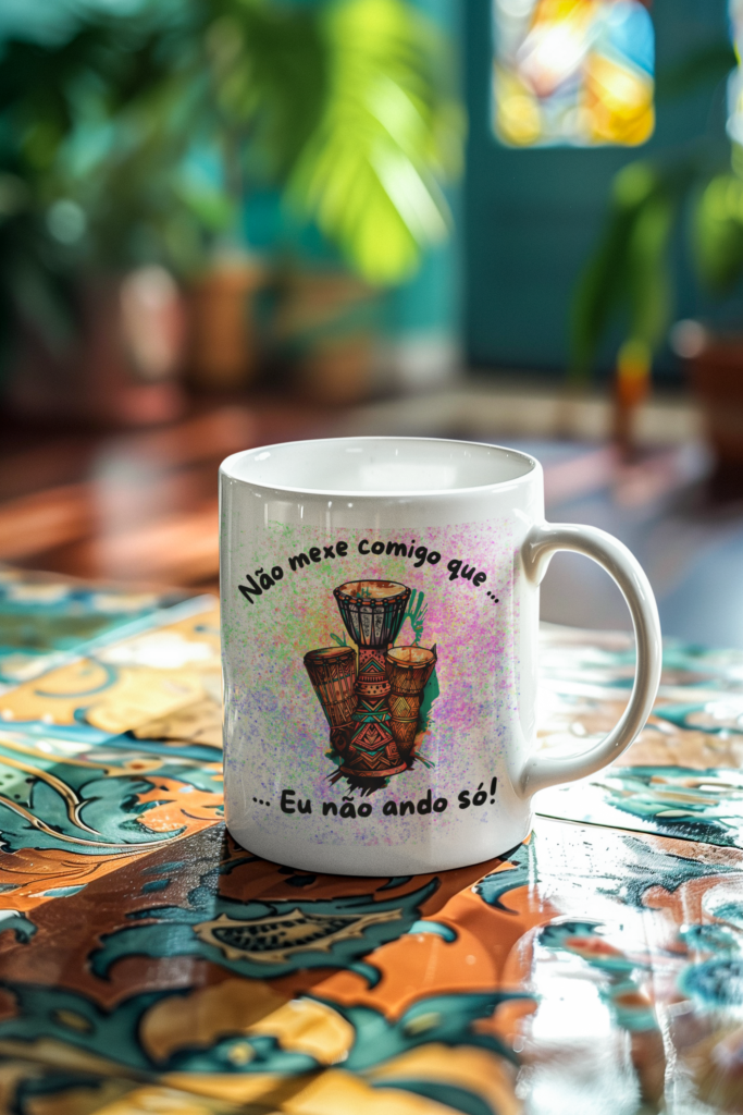 Caneca “Os Ancestrais Caminham ao Seu Lado” — Chama Divina