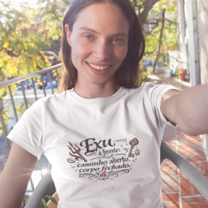 Baby Look Feminina Exu — Chama Divina